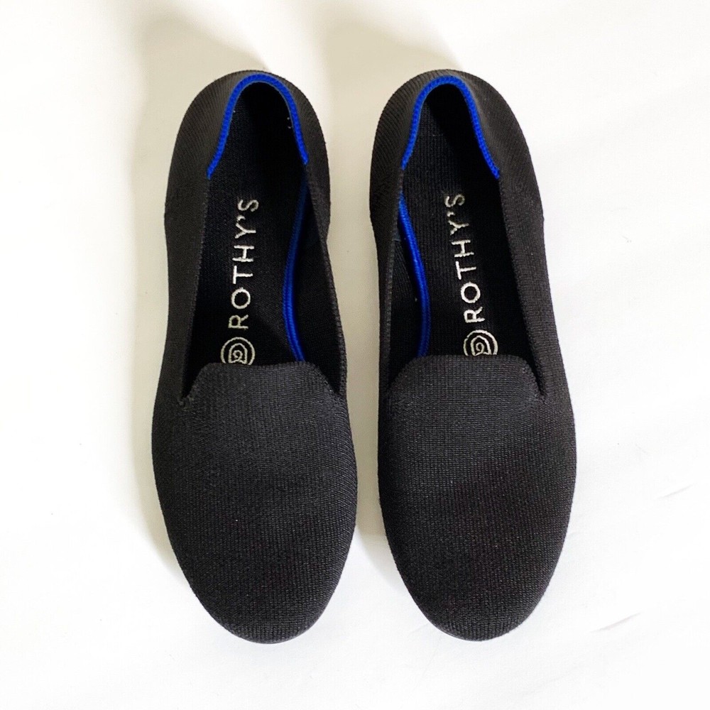 Rothy’s The Loafer 8 Solid Black Flats Slip On